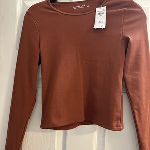 NWT- Abercrombie & Fitch Copper Long Sleeve Top